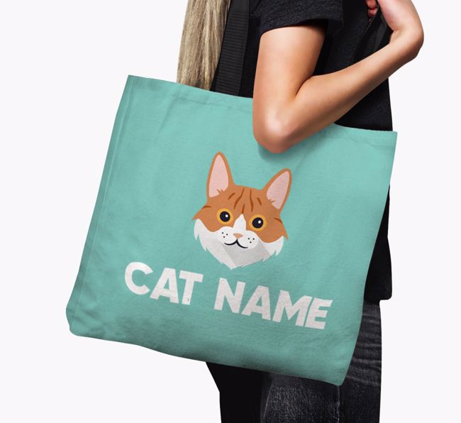 '{breedFullName} Icon & Name' - Personalized Canvas Bag